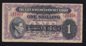 EAST AFRICA --- 1 SHILLING 1943 --- F+ ----- - Picture 1 of 2