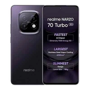 realme NARZO 70 Turbo 5G (Purple ,6GB RAM,128GB ) Dimensity 7300 Global Version - Picture 1 of 7