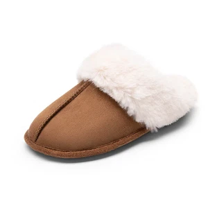 Women Faux Fur Lined Cozy Slippers Lightweight Comfortable Slip On Slippers - Picture 1 of 29