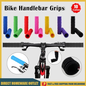 1Pair Anti Slip Soft Bike Handlebar Handle Hand Grips BMX MTB Mountain Bicycle - Picture 1 of 25