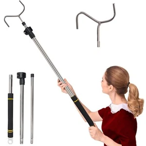 Drapery Pull Rod,36“ to 63” Curtain Pull Telescoping Pole Heavy Duty For Curt... - Picture 1 of 7