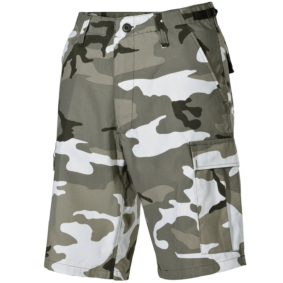 Bermuda masculina MFH EUA BDU calça militar combate ao ar livre shorts de carga camuflagem urbana - Imagem 1 de 1