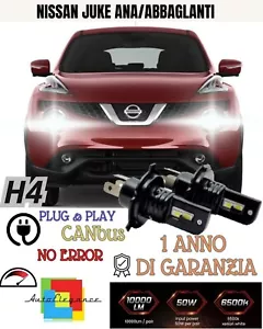 Lámparas H4 LED Para Nissan Juke MK1 8000Lm Sumergido Deslumbrante 6000K - Imagen 1 de 2