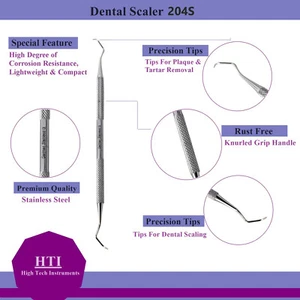 Sickle Scaler 204S Double End Periodontal Dental Instruments NEW Stainless Steel - Picture 1 of 3
