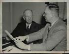 1946 Press Photo Judge John Caskie Collet Confers With John Steelman - nep04775