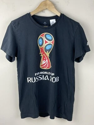 FIFA World Cup Russia 2018 Shirt Womans Small Adidas Short Sleeve Graphic Soccer - Image 1 of 4
