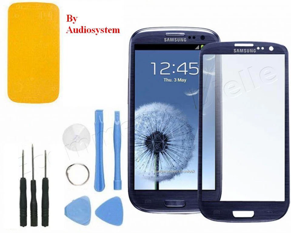 VETRO DISPLAY per SAMSUNG GALAXY S3 NEO GT i9301 +COLLA+TOOLS NO TOUCHSCREEN BLU - Immagine 1 di 1
