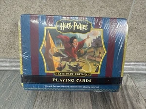Harry Potter Literary Limited Edition Wizard DeLuxe playing card set BRAND NEW - Foto 1 di 6