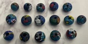 Vintage Multi Color Loose Glass Beads Bea-13 - Picture 1 of 12