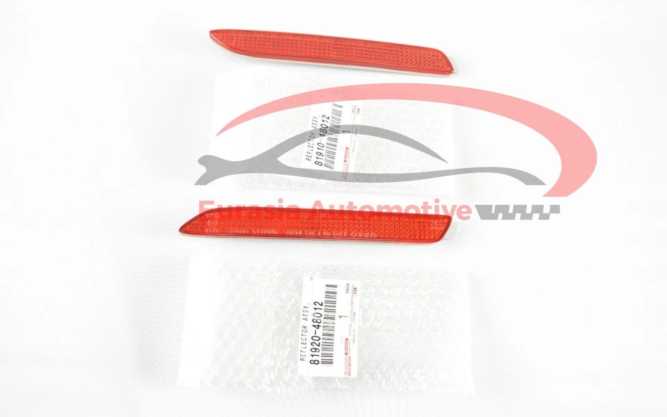 Juego de paneles reflectores de parachoques trasero derecho e izquierdo originales Lexus 1999-2022 OEM Foto 1 de 1