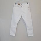 POLO RALPH LAUREN Men's Varick Slim Straight White Jeans Size 40/ 30