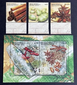2011 Malaysia Spices Rempah Ratus 3v + Miniature Sheet Stamps Mint NH OG - Picture 1 of 2