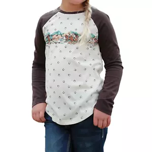 Cruel Girls Raglan Long Sleeve Cream Shirt CTK3550012 - Picture 1 of 7