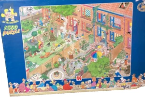 Jumbo 1500pc Jan van Haasteren Neighbours Jigsaw 2000 Puzzle Rare Netherlands - Picture 1 of 2