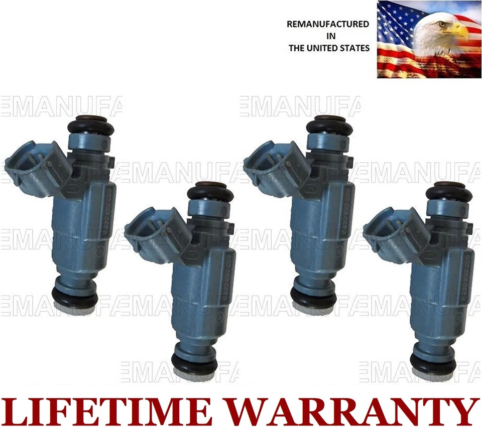 ✅ GENUINE Hyundai 4X FUEL INJECTORS FOR 99-06 Hyundai Sonata Kia Optima Magentis - Image 1 of 2