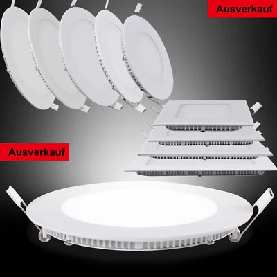 DEPMOG Panel LED 50/100X Foco empotrable Lámpara de techo Lámpara empotrada Redondo Cuadrado Spot