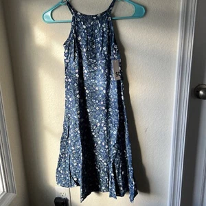 NEW NWT girls SO size 6/6x pretty Blue floral dress PRETTY - Picture 1 of 4