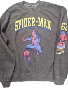 Sudadera Marvel Spider-Man Para Hombre Mediana Marrón Estampado Gráfico Cuello Redondo Pullover - Imagen 1 de 9