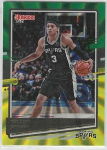 2020-21 Donruss Green & Yellow Laser #152 Keldon Johnson San Antonio Spurs - Picture 1 of 1