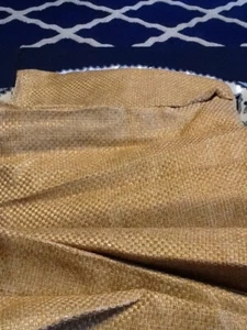 Croscill King Bed Skirt Gold 17.5" Basket Weave Bedskirt, NWOT, See Description - Picture 1 of 3