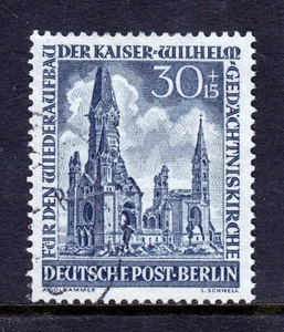 DEUTSCHLAND (BERLIN) - SCOTT 9NB11 - 1950 30+15pf KIRCHENRUINEN - GEBRAUCHT - SCV $ 70 - Bild 1 von 2