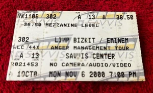 EMINEM Limp Bizkit Anger Management Tour Denver 11/06/2000 Concert Ticket Stub - Picture 1 of 2