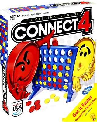 Hasbro Connect 4 Four Board Game Original Classic Edition Family Game FREE POST - Image 1 of 4