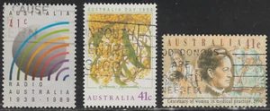 Australia 1989-90 SC# 1162, 1163, 1165 - Three different stamps - Used Lot # 182 - Picture 1 of 2