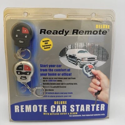 DELUXE Ready Remote Car Starter Automatic Fuel Injected Up to 1000 Feet Away NOS - Image 1 of 4