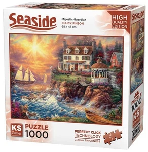 NEW KS Games Jigsaw Puzzle 1000 Pieces 20674 Majestic Guardian Seaside - Imagen 1 de 2