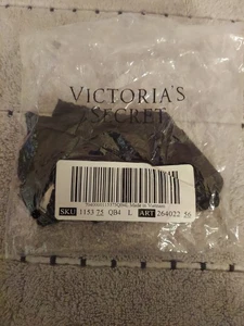 Braguita brasileña Victoria's Secret de encaje negro - Grande - VS braguita de encaje floral nueva con etiquetas - Imagen 1 de 4