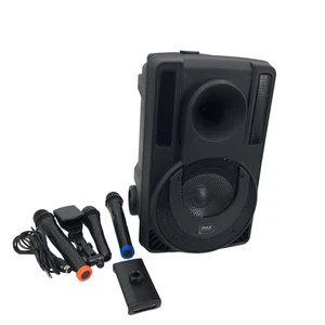 Pyle 8” Model PHPWA8TB Portable Speaker System Black #U4160 - Picture 1 of 16