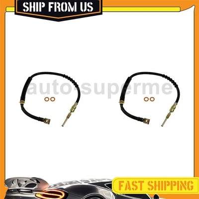 Juego de mangueras de freno delanteras 2 piezas para 1988 1989 1990 GMC P60 -- Foto 1 de 4