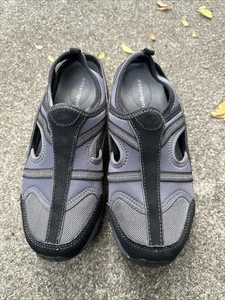 Zapatos para caminar Easy Spirit Slides negros y grises con cordones talla 8M - Imagen 1 de 6