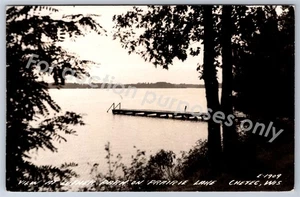 Chetec, WI: RPPC Vintage Luther Park Prairie Lake Wisconsin Real Photo Postcard - Bild 1 von 2