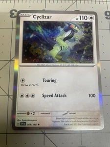 Pokémon Scarlet And Violet Base Cyclizar Holo Rare 164/198 - Picture 1 of 1
