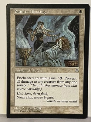 Samite Blessing Stronghold NM MTG Magic Fast Shipping - Image 1 of 2