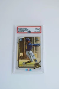 Bowman Chrome Jackson Chourio 1st Prospect 2022 #BCP-79 clasificación PSA 10 GEM MT - Imagen 1 de 2