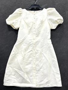 HUTCH By Anthropologie Mini Abito Jacquard Maniche a Puffo Donna Taglia XS - Foto 1 di 10