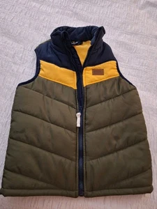 Eddie Bauer Blue And Gold Puffer Vest Big Kid Size 6 - Picture 1 of 5