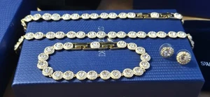 Swarovski Angelic Round Cut Set Gold Plated Crystals – Excellent Condition - Picture 1 of 22