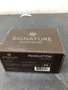 Signature Hardware SHPTRHPN Pendleton gancio singolo per accappatoio - nichel lucido - Foto 1 di 4