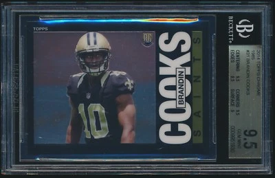 2014 Topps Chrome 1985 rookie #31 Brandin Cooks rc BGS 9.5 - Image 1 of 2