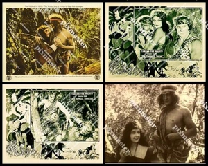 TARZAN ELMO LINCOLN 1918 LOT of 4 FOUR 11 X 14 LOBBY CARDS - ALL 4 - FREE SHIP - Picture 1 of 1