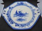 Royal Doulton Norfolk Vintage Blue and White Bread & Butter Cake Plate