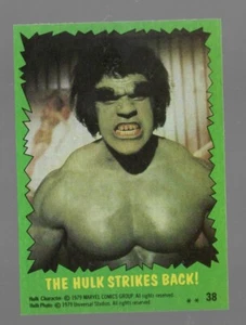 1979 Topps THE INCREDIBLE HULK #38 THE HULK STRIKES BACK - Picture 1 of 1