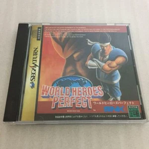WORLD HEROES PERFECT SNK / ADK [ T-3103G ] Sega Saturn Japan - Picture 1 of 5