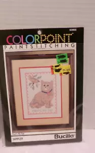 De colección 1993 Colorpoint Pintura Costura Bucilla "Ese es mi gato" nos 63955 - Imagen 1 de 2