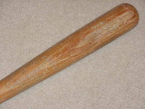 Hal Griggs H&B Game Used Bat Washington Senators Cover
