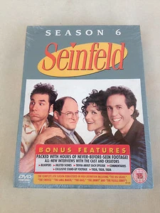 SEINFELD COMPLETE SEASON 6 DVD 4 DISC BOX SET NEW SEALED PAL 2 ALL 24 EPISODES - Picture 1 of 4